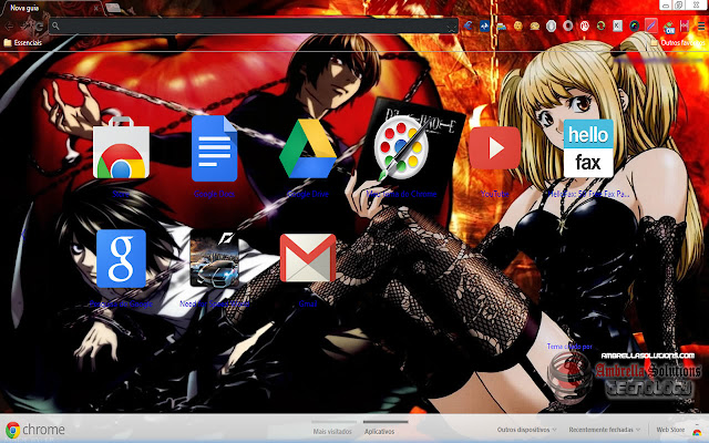 Death Note Theme  from Chrome web store to be run with OffiDocs Chromium online