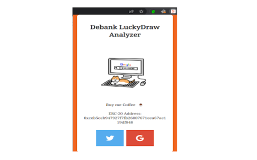 Debank LuckyDraw Analyzer  from Chrome web store to be run with OffiDocs Chromium online
