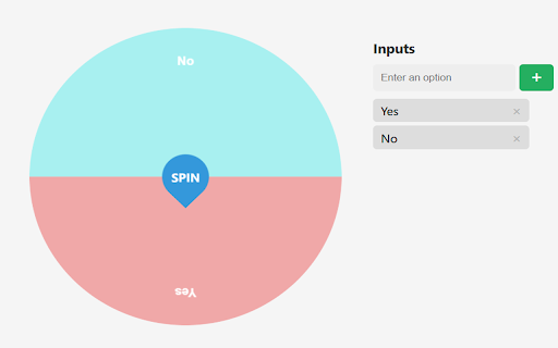 Decision Picker Wheel  from Chrome web store to be run with OffiDocs Chromium online