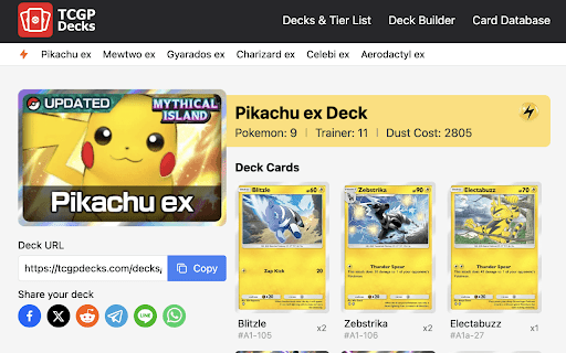 Deck Builder for TCG Pokemon  from Chrome web store to be run with OffiDocs Chromium online
