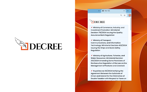 Decree  from Chrome web store to be run with OffiDocs Chromium online