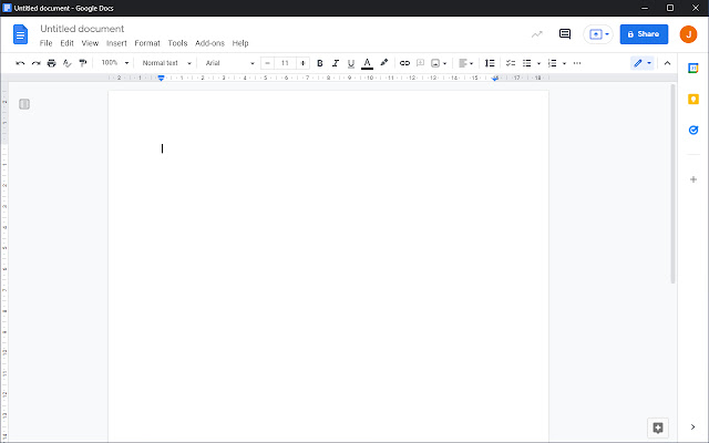Dedicated Window For Google Docs  from Chrome web store to be run with OffiDocs Chromium online
