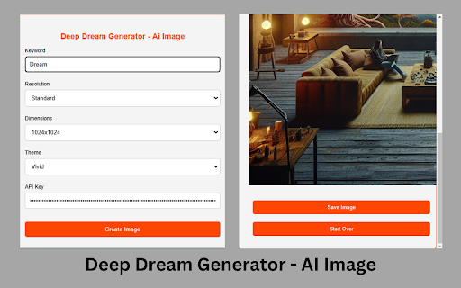 Deep Dream Generator Ai Image  from Chrome web store to be run with OffiDocs Chromium online