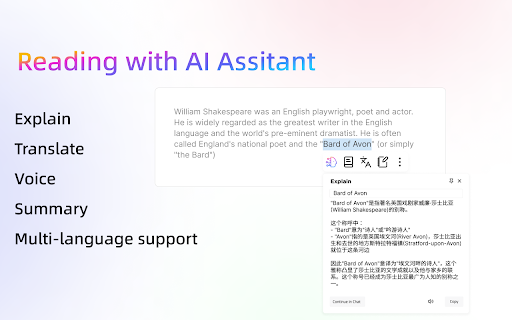 Deepins Assistant  from Chrome web store to be run with OffiDocs Chromium online