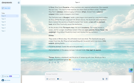 DeepSeekBuff Chat with DeepSeek in your Style  from Chrome web store to be run with OffiDocs Chromium online