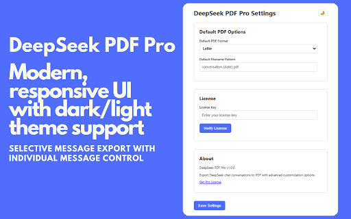 DeepSeek PDF Pro  from Chrome web store to be run with OffiDocs Chromium online