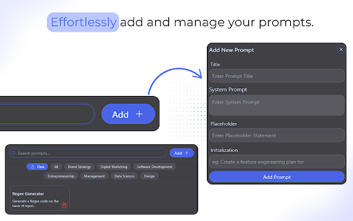 DeepSeek Royal Voice, Custom Prompts, Languages and More  from Chrome web store to be run with OffiDocs Chromium online