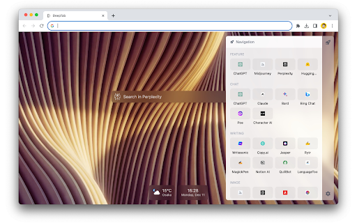 DeepTab  from Chrome web store to be run with OffiDocs Chromium online