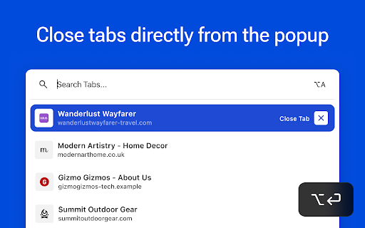 Deep Tab Search: Tab Switcher  Search  from Chrome web store to be run with OffiDocs Chromium online