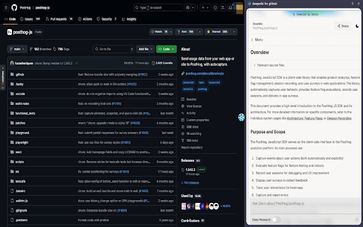 DeepWiki X GitHub  from Chrome web store to be run with OffiDocs Chromium online