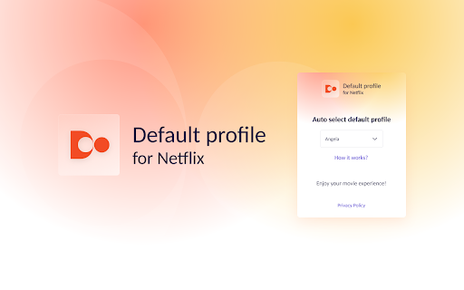 Default Profile for Netflix  from Chrome web store to be run with OffiDocs Chromium online