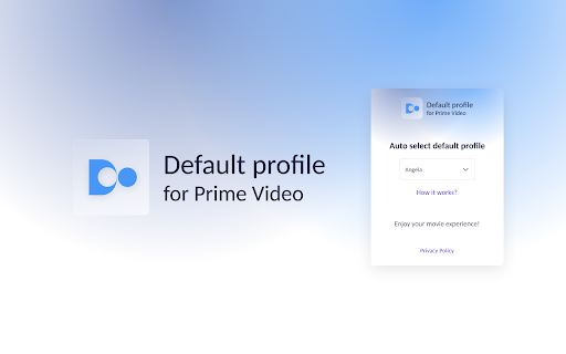 Default profile for Prime Video  from Chrome web store to be run with OffiDocs Chromium online