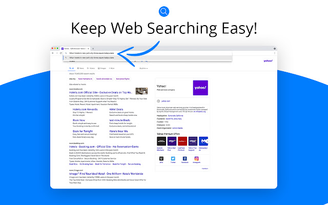 Default Search Tool  from Chrome web store to be run with OffiDocs Chromium online