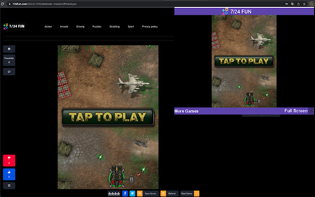 Defenders Mission Game  from Chrome web store to be run with OffiDocs Chromium online