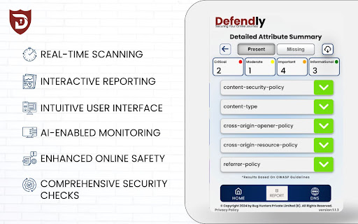 Defendly  from Chrome web store to be run with OffiDocs Chromium online