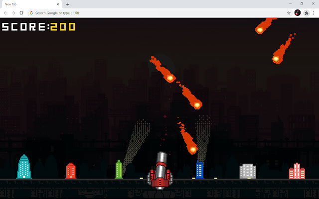 Defend The City Meteors Game  from Chrome web store to be run with OffiDocs Chromium online