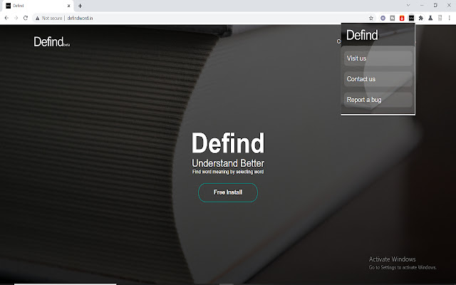 Defind  from Chrome web store to be run with OffiDocs Chromium online