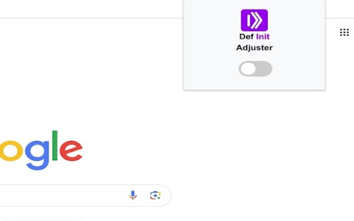 DefInit Adjuster  from Chrome web store to be run with OffiDocs Chromium online