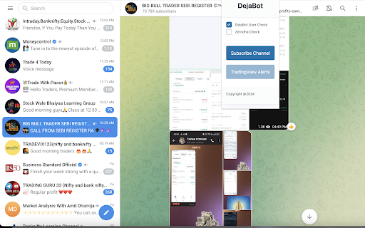 DejaBot Trading Automation  from Chrome web store to be run with OffiDocs Chromium online