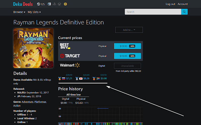 DekuDeals + eshop prices  from Chrome web store to be run with OffiDocs Chromium online