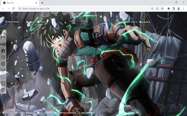 Deku Wallpaper  from Chrome web store to be run with OffiDocs Chromium online