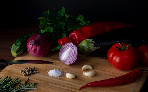 Delicious fresh vegetables  from Chrome web store to be run with OffiDocs Chromium online