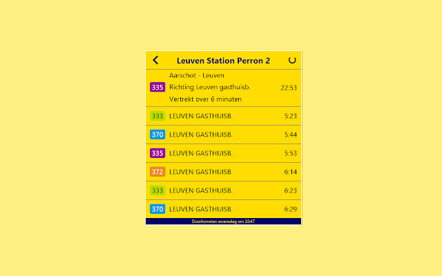 De Lijn Realtime  from Chrome web store to be run with OffiDocs Chromium online