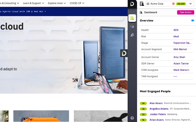 Demandbase (ABX Cloud)  from Chrome web store to be run with OffiDocs Chromium online