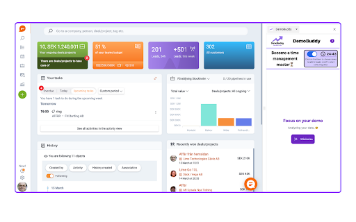 DemoBuddy  from Chrome web store to be run with OffiDocs Chromium online