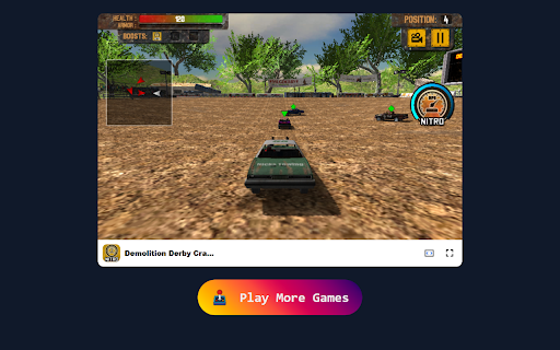 Demolition Derby Crash Racing Game Experience Chaotic Vehicle Combat!  from Chrome web store to be run with OffiDocs Chromium online