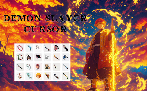 Demon Slayer Cursor Custom Anime Cursor for Chrome  from Chrome web store to be run with OffiDocs Chromium online