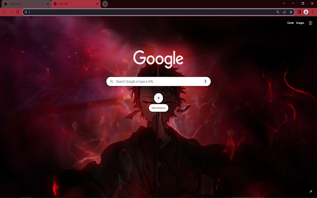 Demon Slayer: Kimetsu no Yaiba Browser Theme  from Chrome web store to be run with OffiDocs Chromium online