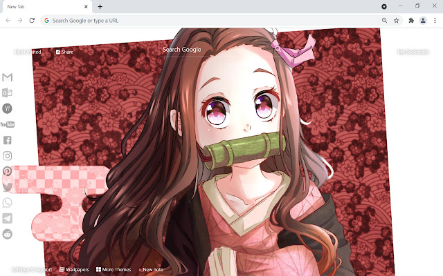 Demon Slayer Nezuko Wallpaper  from Chrome web store to be run with OffiDocs Chromium online
