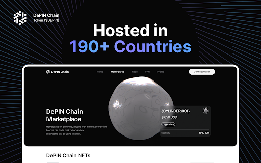 DePIN Chain  from Chrome web store to be run with OffiDocs Chromium online
