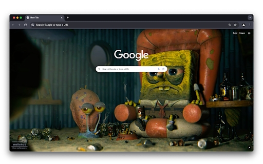 Depression: SpongeBob  Gary (Live Wallpaper)  from Chrome web store to be run with OffiDocs Chromium online