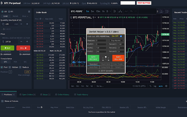 Deribit Helper  from Chrome web store to be run with OffiDocs Chromium online