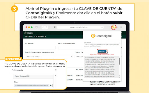 Descarga CFDI SAT Contadigital Contadores  from Chrome web store to be run with OffiDocs Chromium online