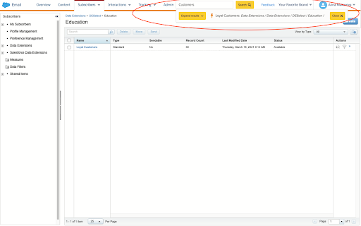 DESelect Search in Salesforce Marketing Cloud  from Chrome web store to be run with OffiDocs Chromium online