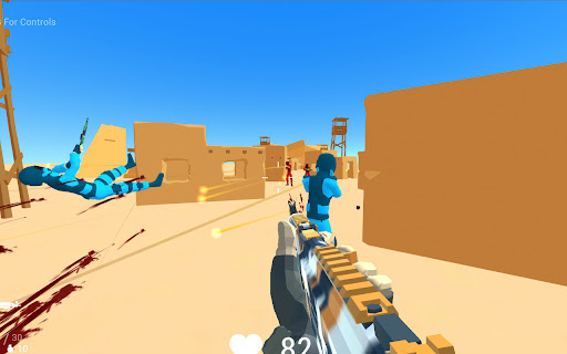 Desert CS Shootout: Unity Gun Game  from Chrome web store to be run with OffiDocs Chromium online