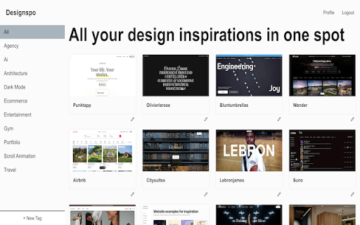 Designspo Extension  from Chrome web store to be run with OffiDocs Chromium online