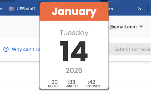 Desk Calendar Chrome Extension  from Chrome web store to be run with OffiDocs Chromium online