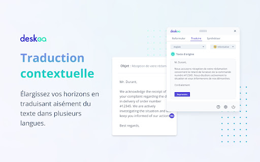 Deskea  from Chrome web store to be run with OffiDocs Chromium online