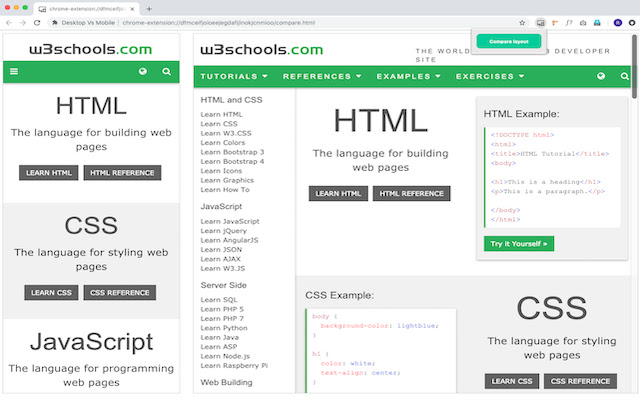 Desktop Vs Mobile  from Chrome web store to be run with OffiDocs Chromium online