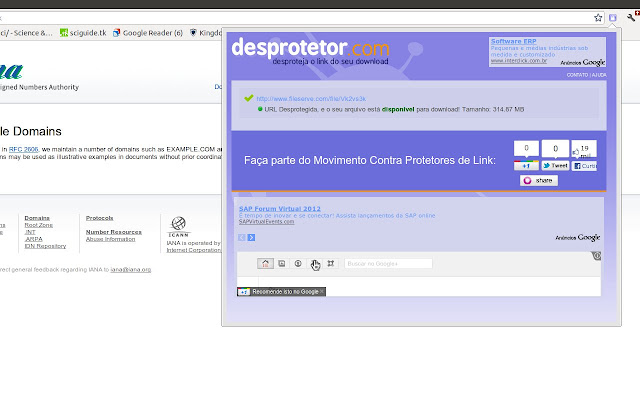 Desprotetor.com Desprotetor de links  from Chrome web store to be run with OffiDocs Chromium online