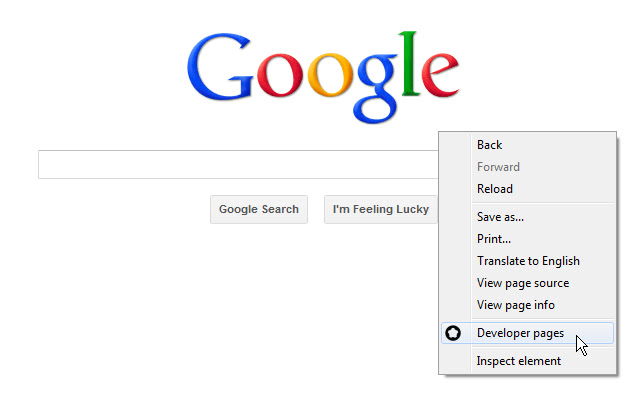 Developer pages  from Chrome web store to be run with OffiDocs Chromium online