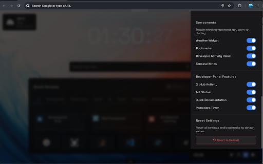 Developer Workspace  from Chrome web store to be run with OffiDocs Chromium online