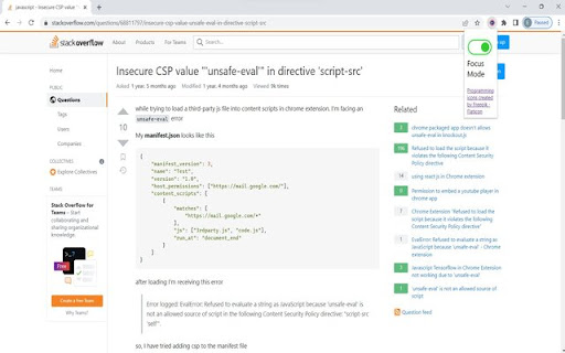 Develop without Distraction  from Chrome web store to be run with OffiDocs Chromium online