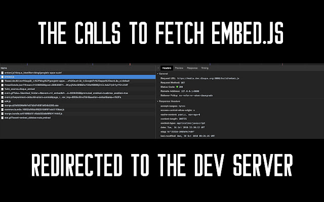 dev embed  from Chrome web store to be run with OffiDocs Chromium online