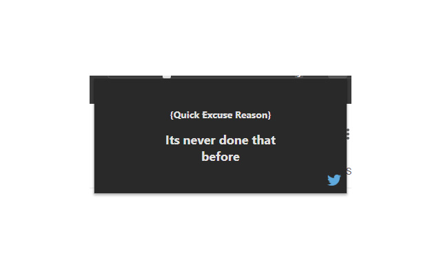Dev Excuses  from Chrome web store to be run with OffiDocs Chromium online
