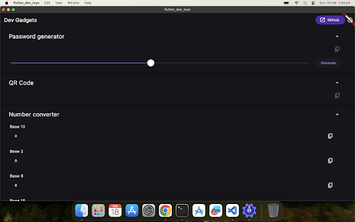 Dev Gadgets  from Chrome web store to be run with OffiDocs Chromium online
